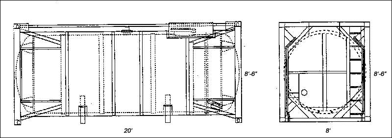 iso container cad drawing