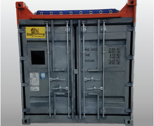 DNV 8′ x 20′ Open Top Container with Tarp