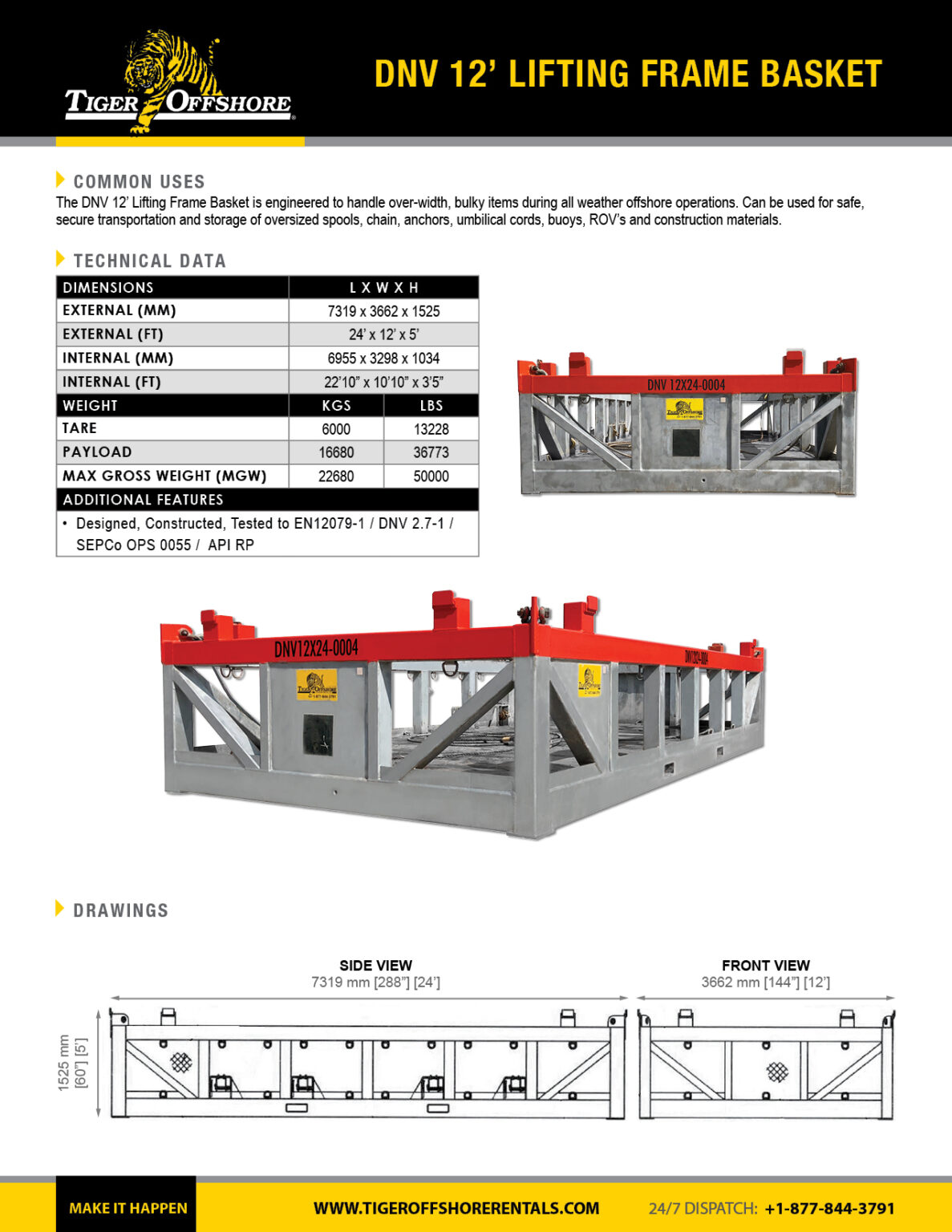Specification Sheets - Tiger Offshore Rentals