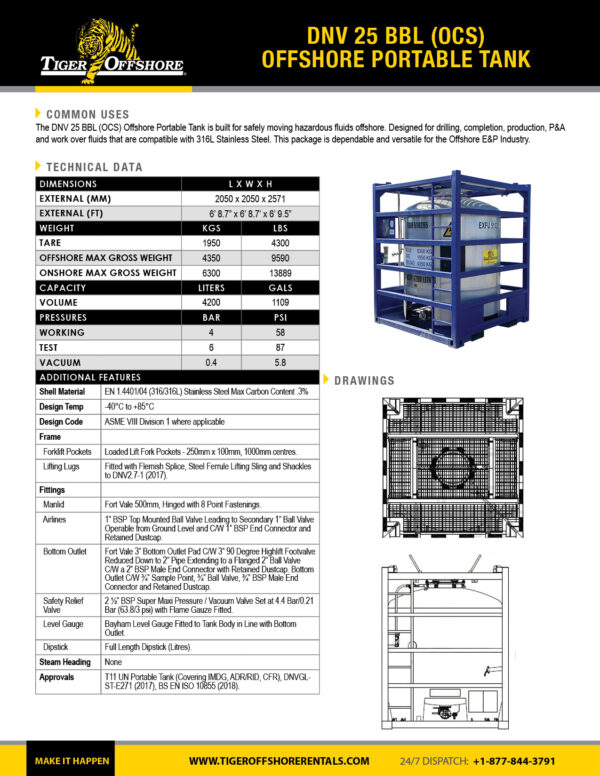 DNV_25bbl_OCS_Offshore_Portable_Tank