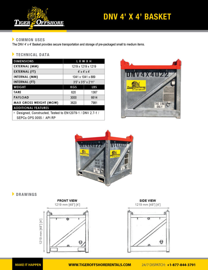 DNV 4x4 basket