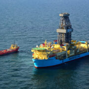 Tiger Offshore Rentals delivering equipment to drillship in the Gulf of America