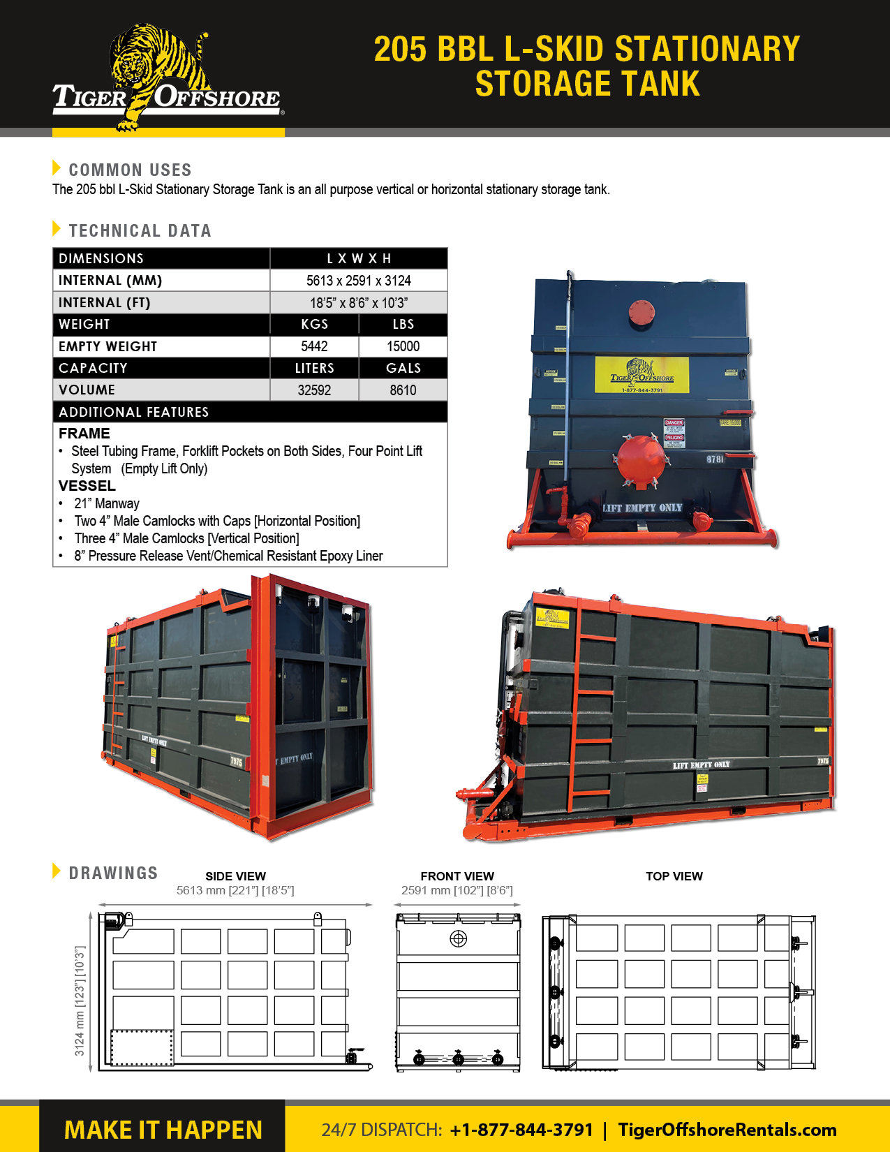 205BBL_L-SKID_STATIONARY_STORAGE_TANK_SPEC_SHEET